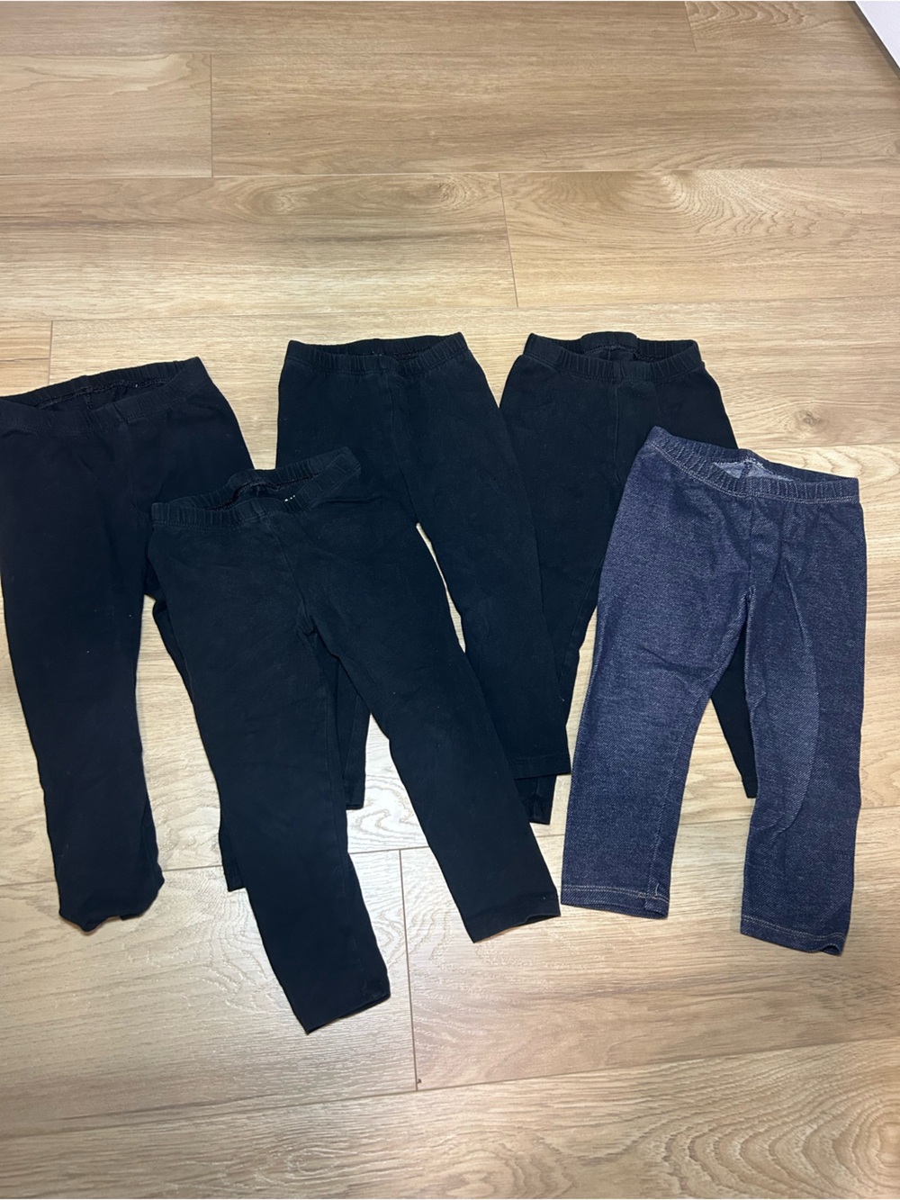 Cat & Jack Black and Navy Girls' Leggings Bundle